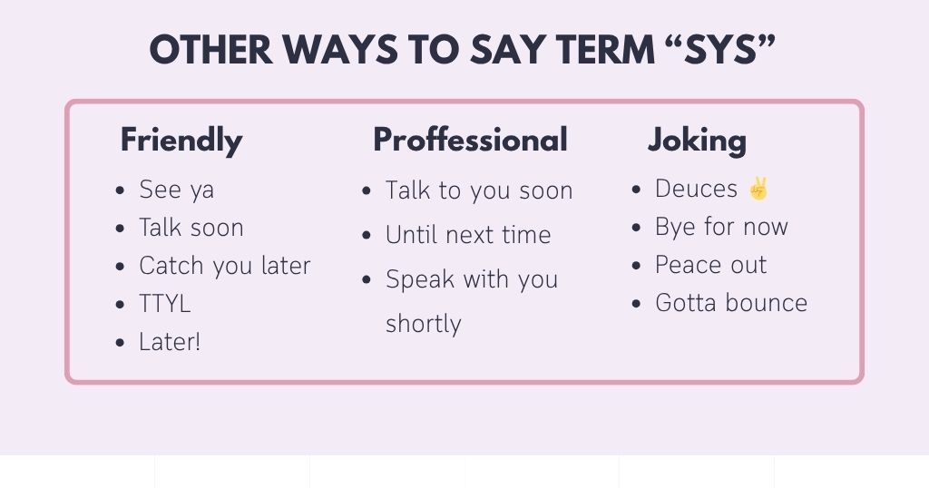 Better Ways to Say Goodbye (instead of use SYS)