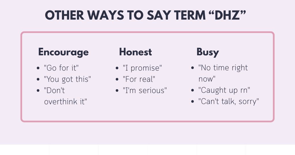 Better Words When "DHZ" Feels Wrong