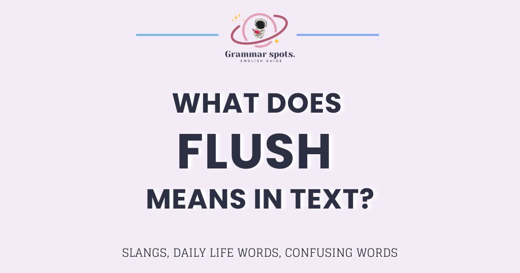 Flush Meaning: Let's Decode Why This One Word Confuses Everyone