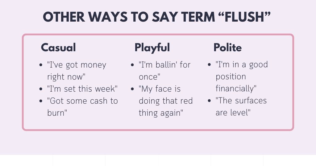 Natural Alternatives of Flush (Grouped by Tone)