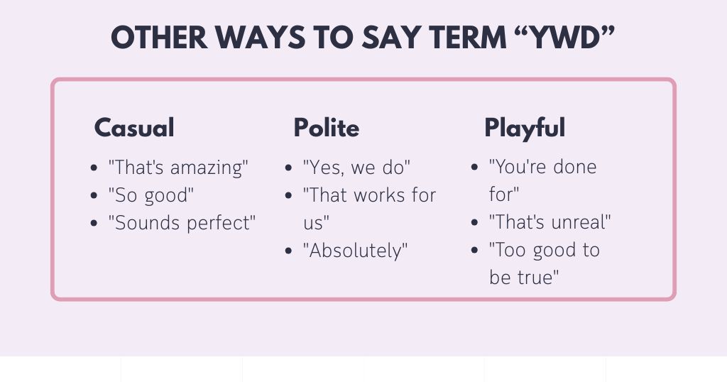 Say YWD Better: Pick Your Words Based on Vibes