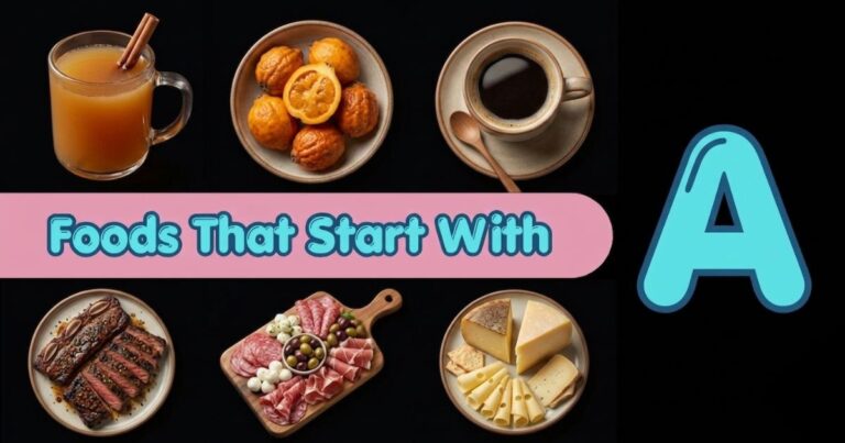 Foods That Start With A: Complete List of Fruits, Vegetables, Snacks, and More