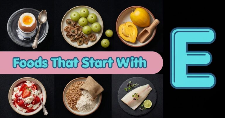 Foods That Start With E: Complete List of Fruits, Vegetables, Snacks and More