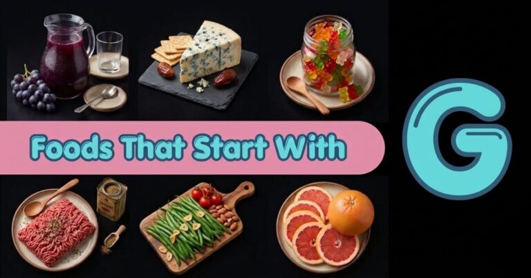 Foods That Start With G: Complete List of Fruits, Vegetables, Snacks, and More
