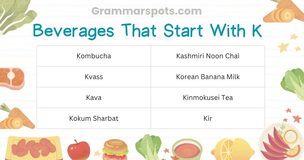Beverages That Start With K