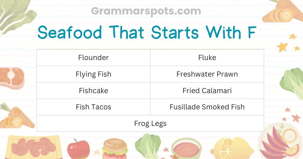 Seafood That Starts With F