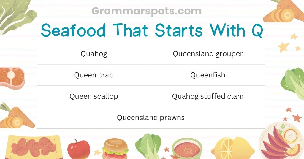 Seafood That Starts With Q